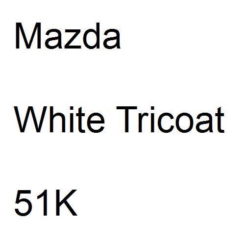 Mazda, White Tricoat, 51K.